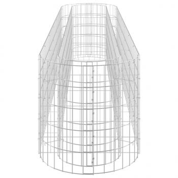 Gabionen-Hochbeet Verzinktes Eisen 260x50x50 cm