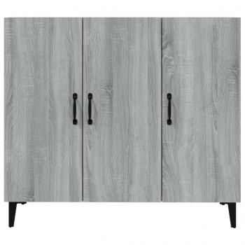 Sideboard Grau Sonoma 90x34x80 cm Holzwerkstoff