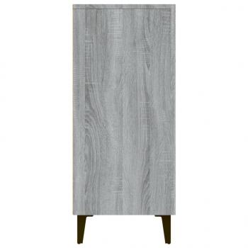 Sideboard Grau Sonoma 90x34x80 cm Holzwerkstoff