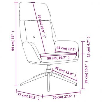 Relaxsessel Braun Echtleder