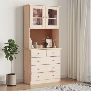 ARDEBO.de - Highboard ALTA 77x35x165 cm Massivholz Kiefer