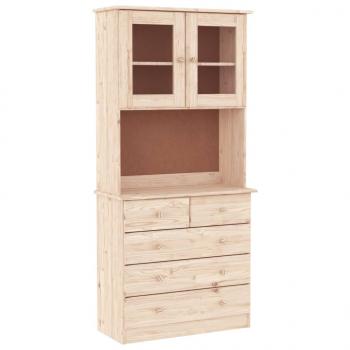 Highboard ALTA 77x35x165 cm Massivholz Kiefer