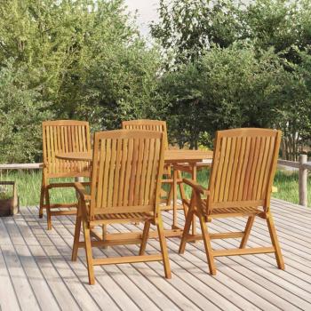 ARDEBO.de - Gartenstühle 4 Stk. Verstellbar Massivholz Teak