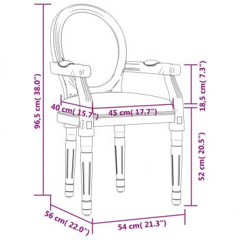 Esszimmerstuhl Dunkelgrau 54x56x96,5 cm Samt