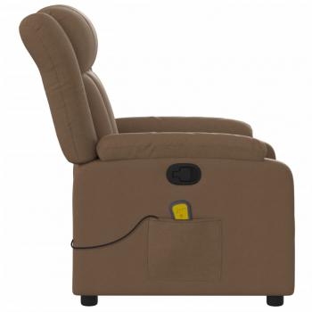 Massagesessel Braun Stoff