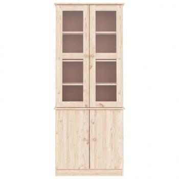 Vitrinenschrank ALTA 77x35x186,5 cm Massivholz Kiefer