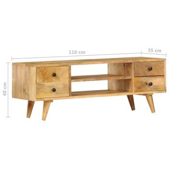 TV-Schrank 110 x 35 x 40 cm Massivholz Mango