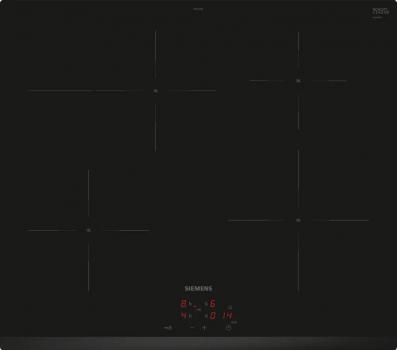 Siemens PQ522IAAB Einbau-Herd-Set mit Induktionskochfeld (EI631CFB1E + HE278GBB4), 60 cm breit, 71 L, cookControl30, 3D Heißluft, rahmenlos aufliegend, schwarz
