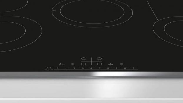 Bosch HBD632LS81 EEK: A+ Einbau-Backofen-Set mit Elektro-Kochfeld (HBG537BB3 + PKC845FP1D), 60 cm breit, 71 L, 3D-Heißluft, Eco Clean-Programm, Hydrolytisch, Kochfeld 80 cm breit, Rahmen aufliegend, schwarz