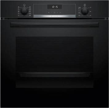 Bosch HBD631CS62 EEK: A+ Einbau-Backofen-Set mit Elektro-Kochfeld (HBG537BB3 + PKN645BA2E), 60 cm breit, 71 L, 3D-Heißluft, Eco Clean Direc, Kindersicherung, Rahmen aufliegend, schwarz