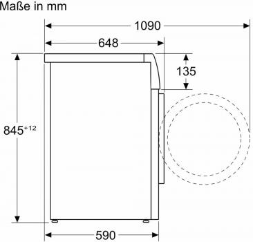 Bosch WGB256A41 Serie 8 10kg, Frontlader Waschmaschine, 60 cm breit, 1600 U/Min, AquaStop, Fleckenautomatik, Dosierautomatik i-DOS, Nachlegefunktion, HomeConnect, weiß