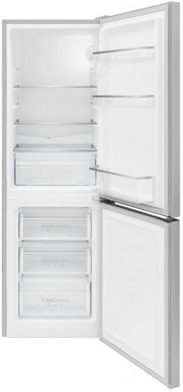 Amica KGCL 384 159 E Stand Kühl-Gefrierkombination, 47,4 cm breit, 157 L, FrostControl, Superkühlfunktion, Supergefrierfunktion, Edelstahloptik