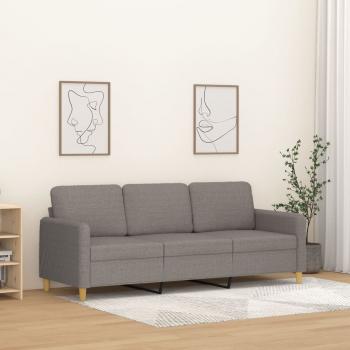 ARDEBO.de - 3-Sitzer-Sofa Taupe 180 cm Stoff