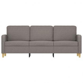 3-Sitzer-Sofa Taupe 180 cm Stoff