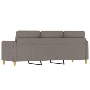 3-Sitzer-Sofa Taupe 180 cm Stoff