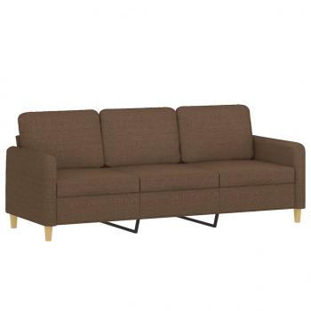 3-Sitzer-Sofa Braun 180 cm Stoff