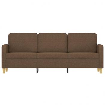 3-Sitzer-Sofa Braun 180 cm Stoff