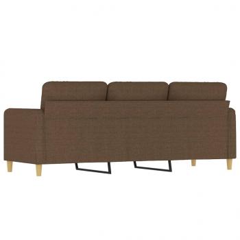 3-Sitzer-Sofa Braun 180 cm Stoff