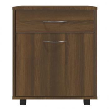 Rollschrank Braun Eichen-Optik 45x38x54 cm Holzwerkstoff