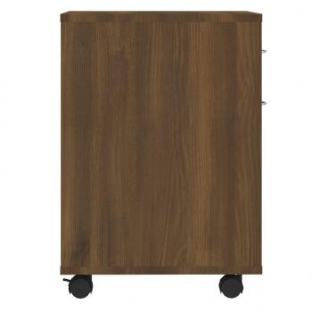 Rollschrank Braun Eichen-Optik 45x38x54 cm Holzwerkstoff