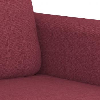 3-Sitzer-Sofa Weinrot 180 cm Stoff