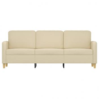 3-Sitzer-Sofa Creme 180 cm Stoff