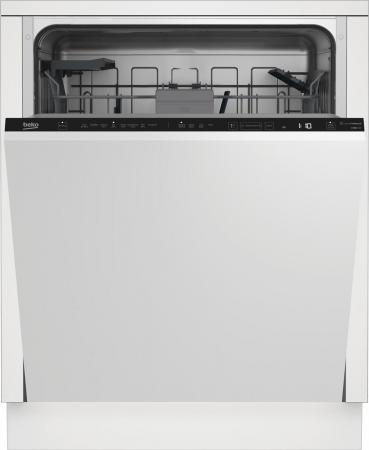 ARDEBO.de Beko BDIN3844M0 Vollintegrierter Geschirrspüler, 60 cm breit, 14 Maßgedecke, 8 Programme, AutoTab Funktion, LedSpot, WaterSafe+