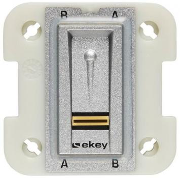 eKey net Fingerscanner L Unterputz I, 2000 Fingerprints, mit REL, grau (101728)