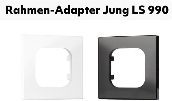 eKey xLine Rahmen-Adapter für Jung LS 990 Schalterprogramm, Weiß (203331)