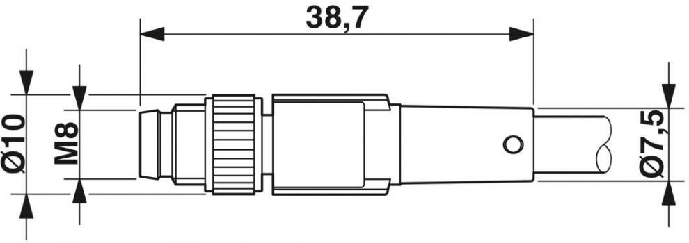 Phoenix Contact SAC-3P-M 8MS/ 3,0-PUR/M 8FS - Sensor-/Aktor-Kabel (1681936)