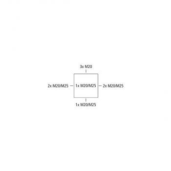 Spelsberg Abox-i SLK-4² Abzweigkasten Verbindungsdose,, IP66, 94x94x57 mm, grau (50180401)