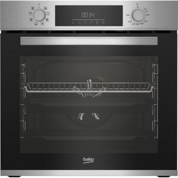 Beko BBSM12340X Backofen-Set mit Induktionskochfeld, 5 Einschubebenen, Kindersicherung, Lüfter, Restwärmeanzeige, Edelstahl/schwarz