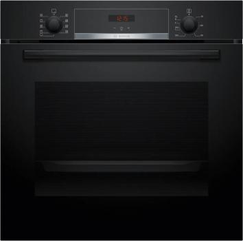 ARDEBO.de Bosch HBA514BB3 Serie 4 EEK: A+ Einbaubackofen, 71 L, 60 cm breit, 3D-Heißluf, Hydrolytisch, Versenkknebel, Kindersicherung, schwarz