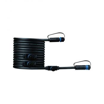 ARDEBO.de Paulmann Plug & Shine Kabel 5m 4 Ausgänge IP68, schwarz (94596)