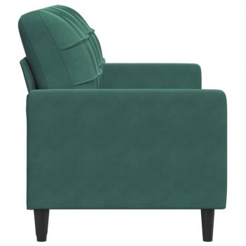 2-Sitzer-Sofa Dunkelgrün 140 cm Samt