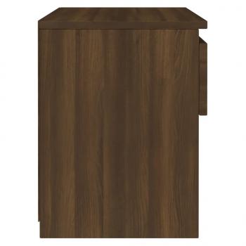 Nachttische 2 Stk. Braun Eichen-Optik 40x30x39cm Holzwerkstoff