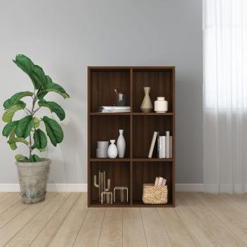 ARDEBO.de - Bücherregal/Sideboard Braun Eichen-Optik 66x30x98 cm