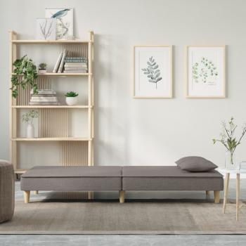 Schlafsofa Taupe Stoff