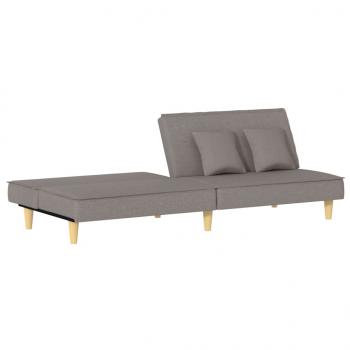 Schlafsofa Taupe Stoff