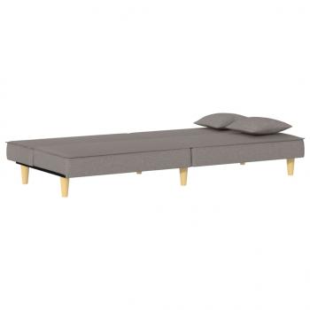 Schlafsofa Taupe Stoff