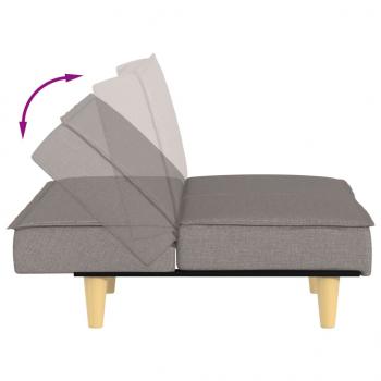 Schlafsofa Taupe Stoff