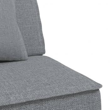 Schlafsofa in L-Form Hellgrau 255x140x70 cm Stoff