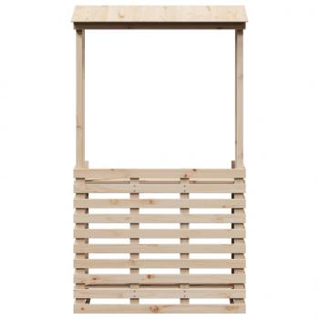 Gartenbar mit Dach 112,5x57x195,5 cm Massivholz Kiefer