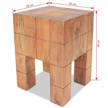 Sitzhocker Massives Mahagoniholz