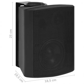 Wandlautsprecher Stereo 2 Stk. Schwarz Indoor Outdoor 100 W