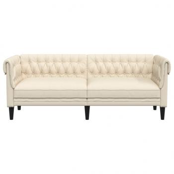 3-Sitzer-Sofa Chesterfield Leinen