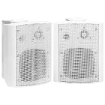 Wandlautsprecher Stereo 2 Stk. Weiß Indoor Outdoor 80W