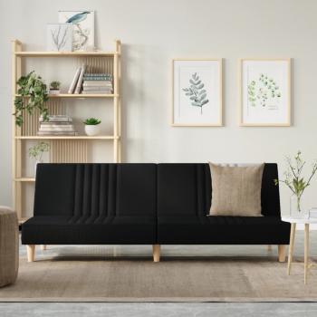 ARDEBO.de - Schlafsofa Schwarz Stoff