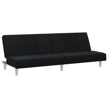 Schlafsofa Schwarz Stoff