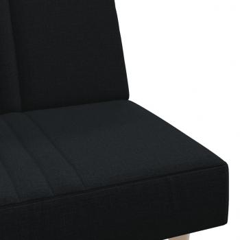 Schlafsofa Schwarz Stoff